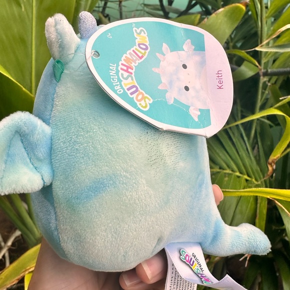 ❌Sold❌ Squishmallows Baby Squishmallows Squad 5” Keith The Blue Dragon - Picture 3 of 3